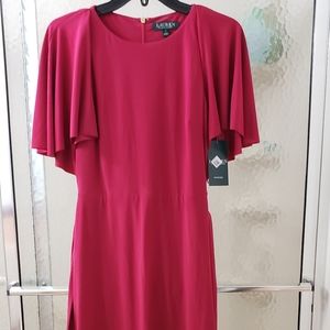 NWT Lauren Red Dress Szs 0 &14 ChoirBoySleeves $80